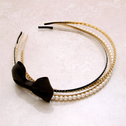Hair fittings iron core headband gold
