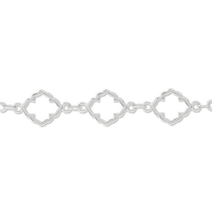 Design chain moroccan rhodium color