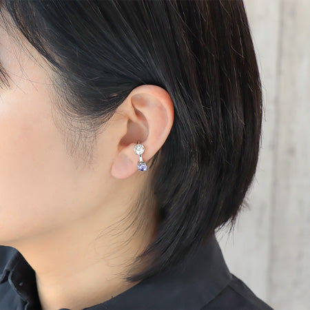 Ear cuff with stone seat 