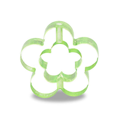 Acrylic Germany cheerful flower crystal/light green