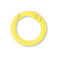 Carabiner round wire painted yellow