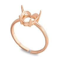 Ring stand BezelHeart # 4884 8.8 × 8mm pink gold