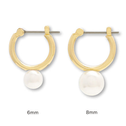 Stainless steel earrings hoop core gold