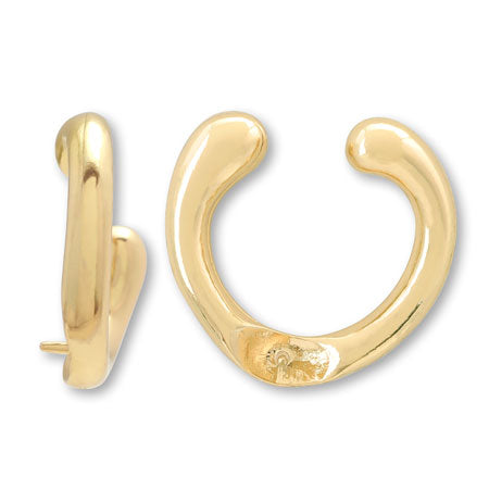 Ear cuff core stand for round balls 6-8mm gold