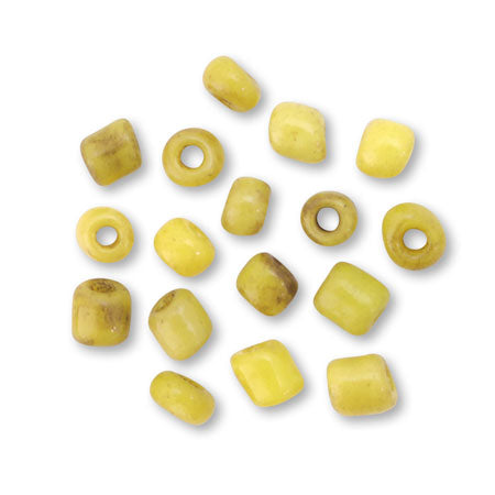 African trade beads seed beads yellow