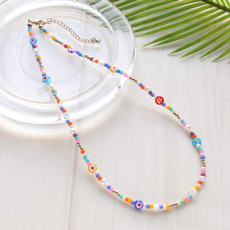 Kit Mixed Bead Necklace Multi/G(KR0796)