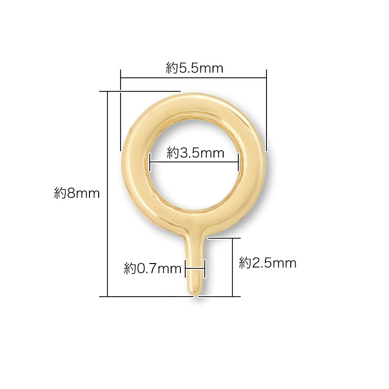 Heaton Round Wire Core Stand for 6-10mm Gold