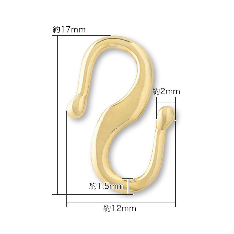 Design clasp hook No.4 gold