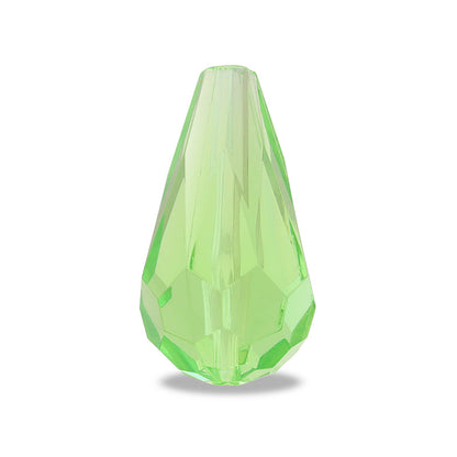 Acrylic Made in Germany Faceted Drop Lime Green