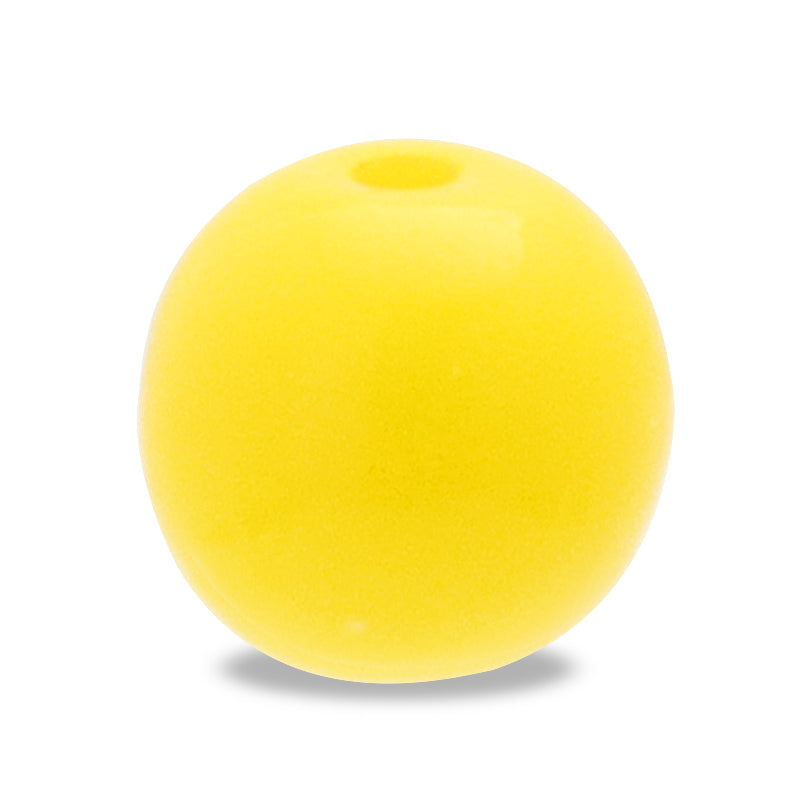 Czech Round Opack Lemon Yellow