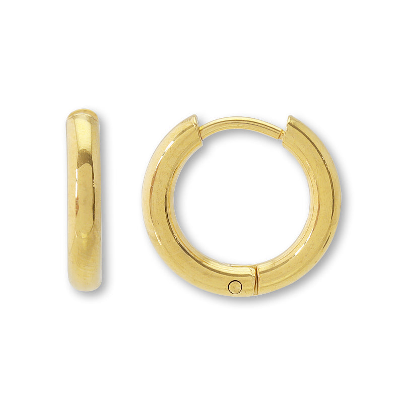 Stainless steel pierced piercing hoopround gold (SUS316L)