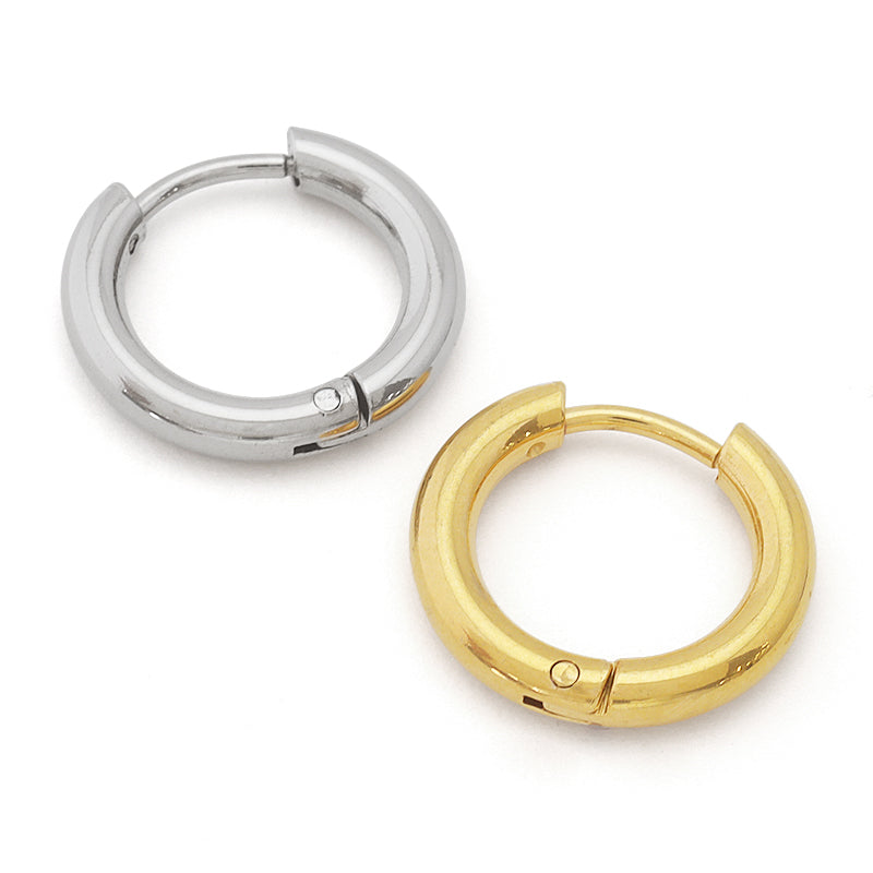Stainless steel pierced piercing hoopround gold (SUS316L)