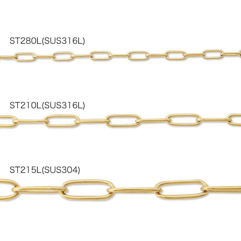 ステンレスチェーン ST280L ゴールド(SUS316L) – 貴和製作所オンライン