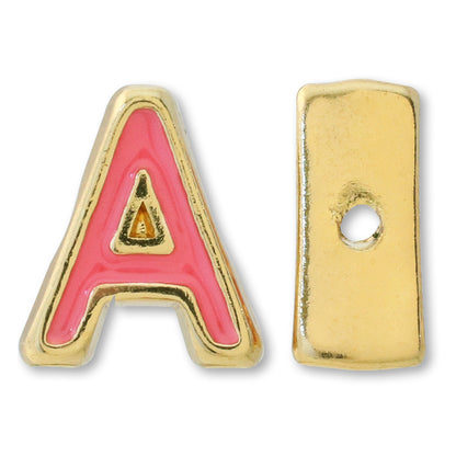 Metal Parts Initial Epo A Gold (Pink)
