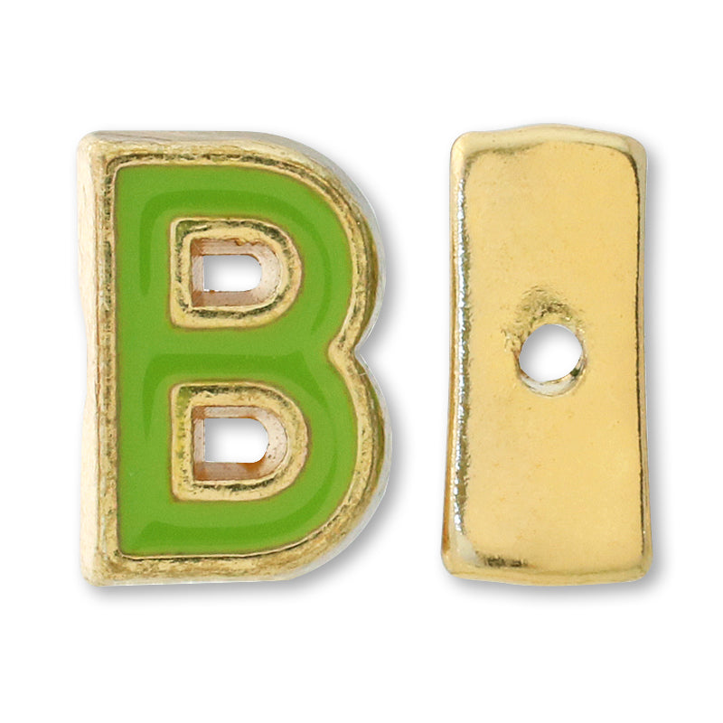 Metal Parts Initial Epo B Gold (Green)