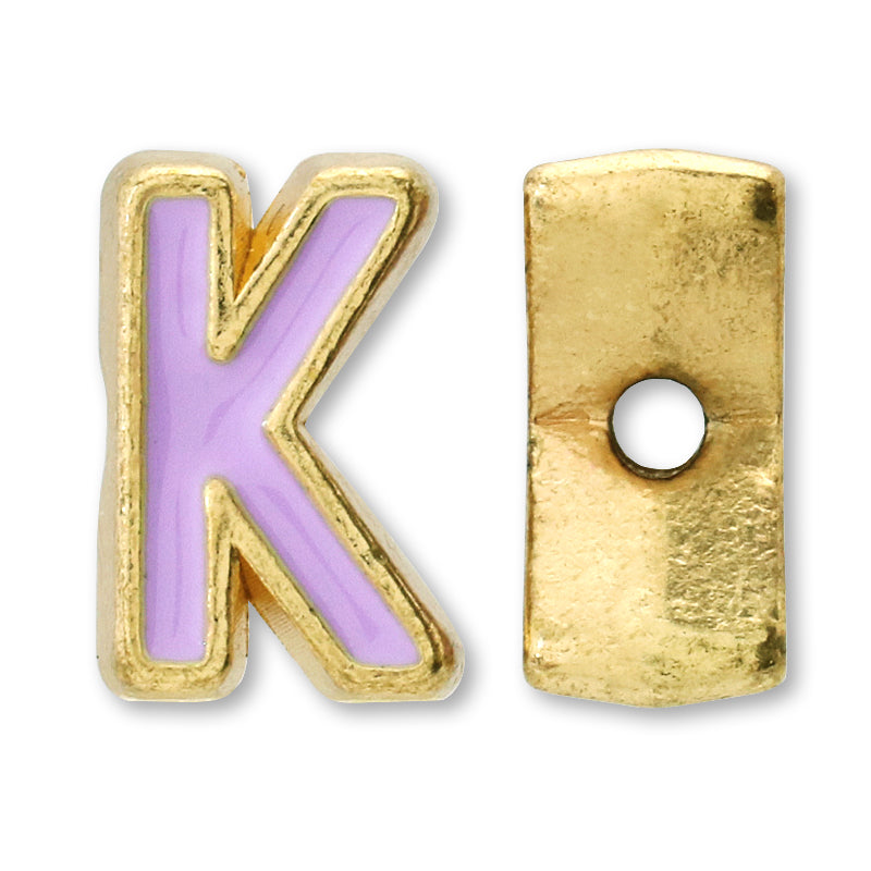 Metal Parts Initial Epo K Gold (Purple)