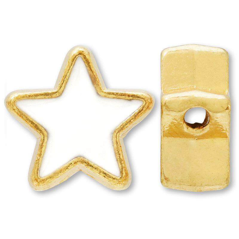 Metal Parts Initial Epo Star Gold (White)