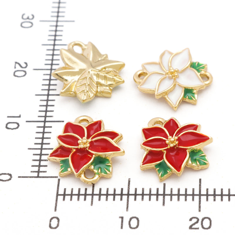 Charm Poinsettia No.2 1 Can White/G