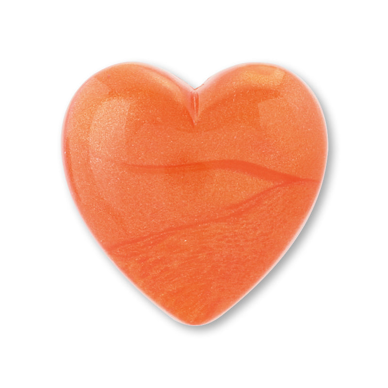 Acrylic Germany Plain Heart Orange Pearl