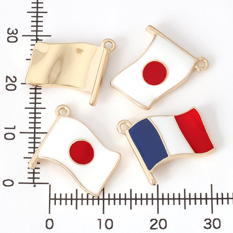 Charm Flag France No.2 Gold