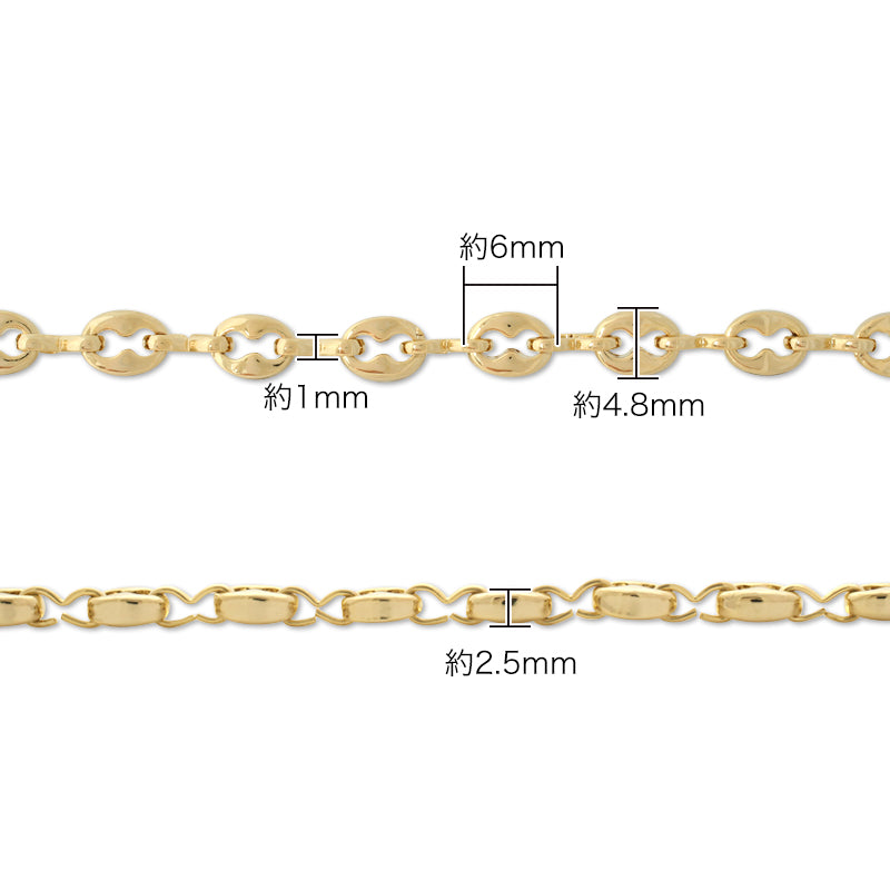 チェーン K-416　ロジウムカラー