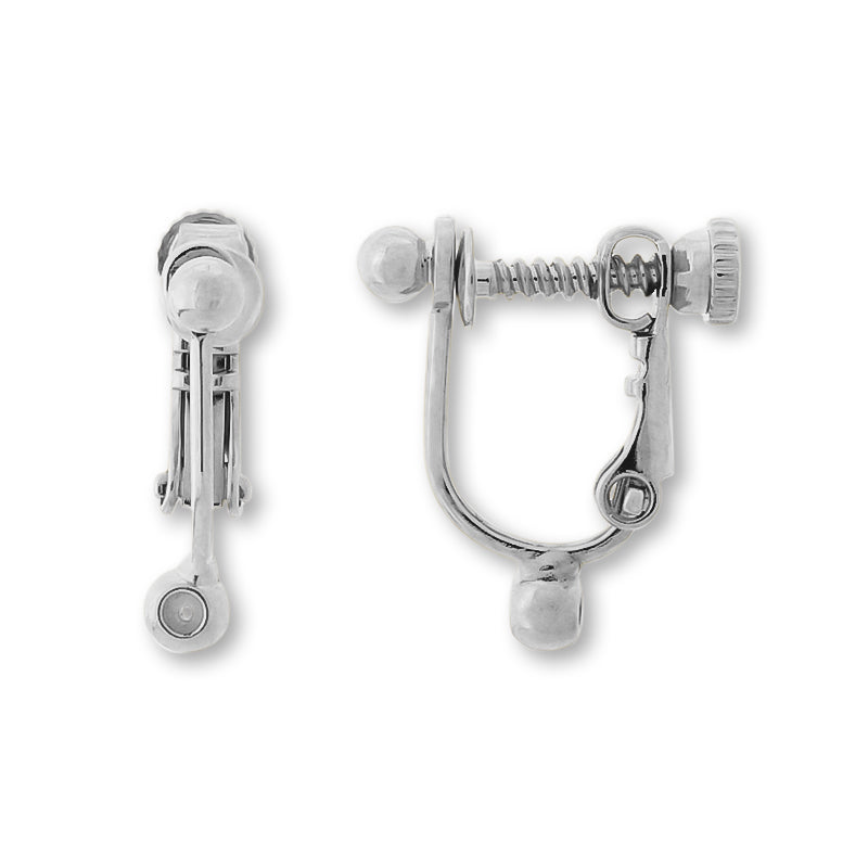 Earring converter scaling post/small rhodium color for hooks