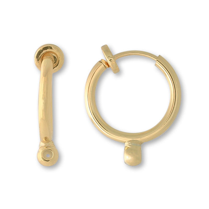 Earring converter hoop post/gold for hook