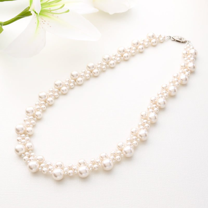 [KIWA BRIDAL] Kbpn-1 Noble Pearl Necklace