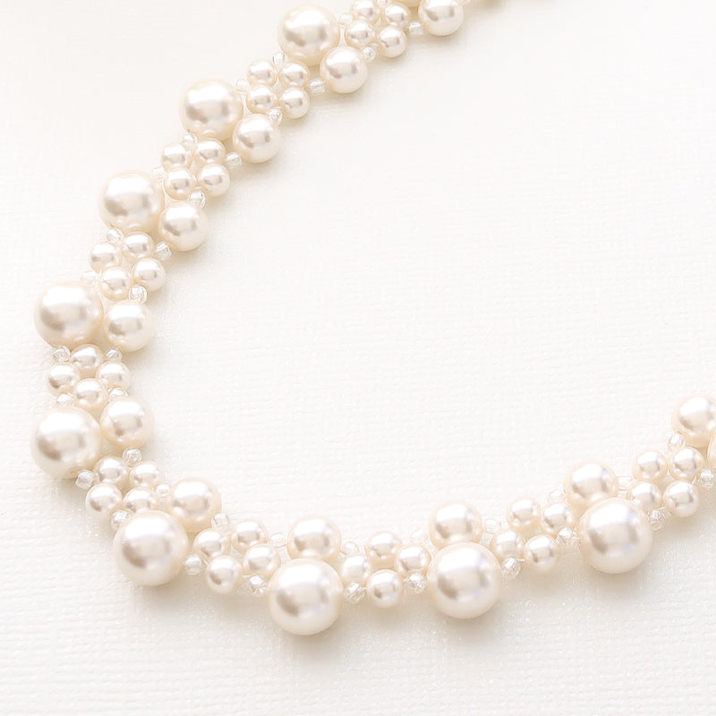 [KIWA BRIDAL] Kbpn-1 Noble Pearl Necklace