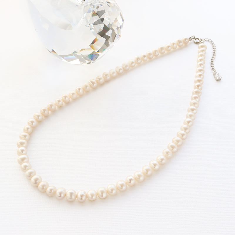 [KIWA BRIDAL] KBPN-3 Water Pearl Necklace