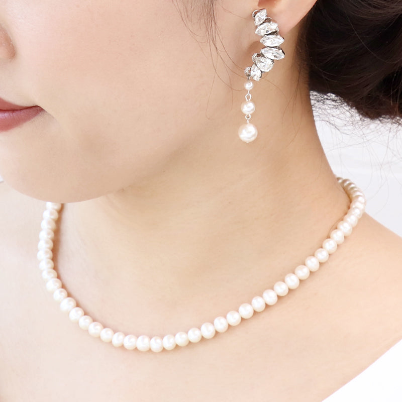 [KIWA BRIDAL] KBPN-3 Water Pearl Necklace