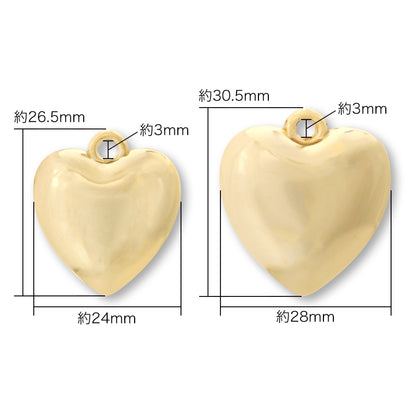 CCB Parts Heart 3 1 Rhodium color with Can