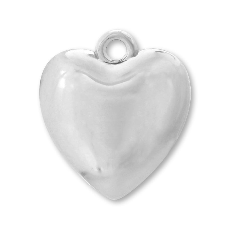 CCB Parts Heart 3 1 Rhodium color with Can