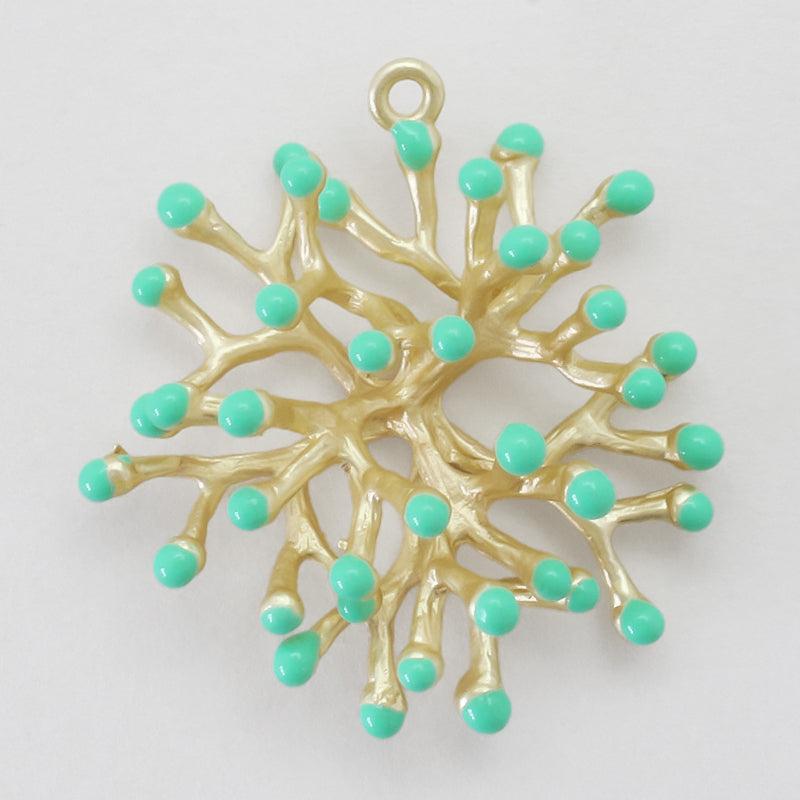 Spanish Charm Coral No.2 Turquoise Green/MG