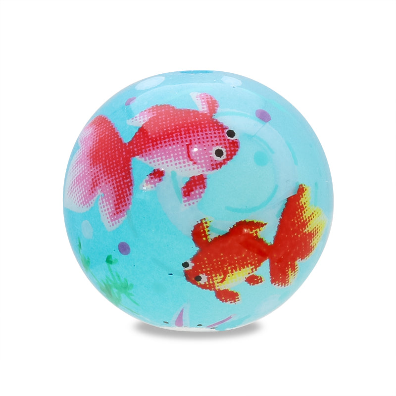 Transferred spider bead goldfish blue