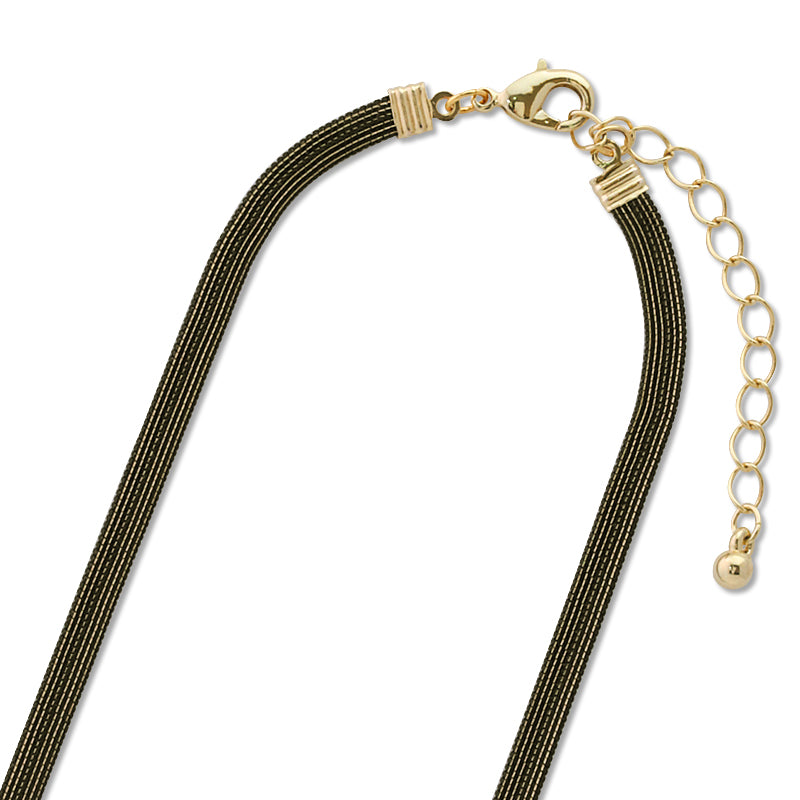 Chain Necklace K-425 (with adjuster) Black