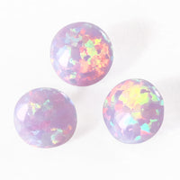 Artificial opal round purple