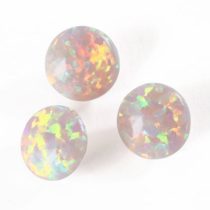 Artificial opal round gray