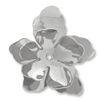 Metal flower No.30 rhodium color