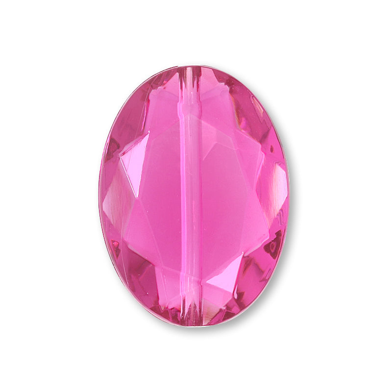 Acrylic Germany Oval 2 Fuchsha Pink