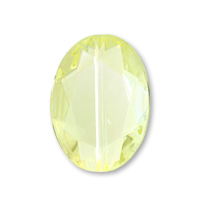 Acrylic Germany Oval 2 Lime Yellow