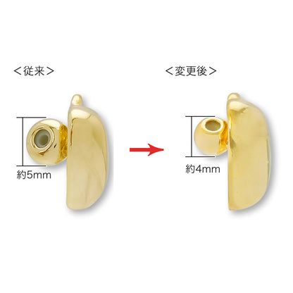 スライドボール付パーツ ハート カン付　ゴールド