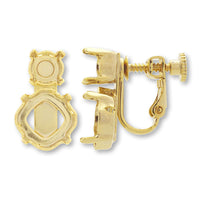 Earring empty frame 1 gold