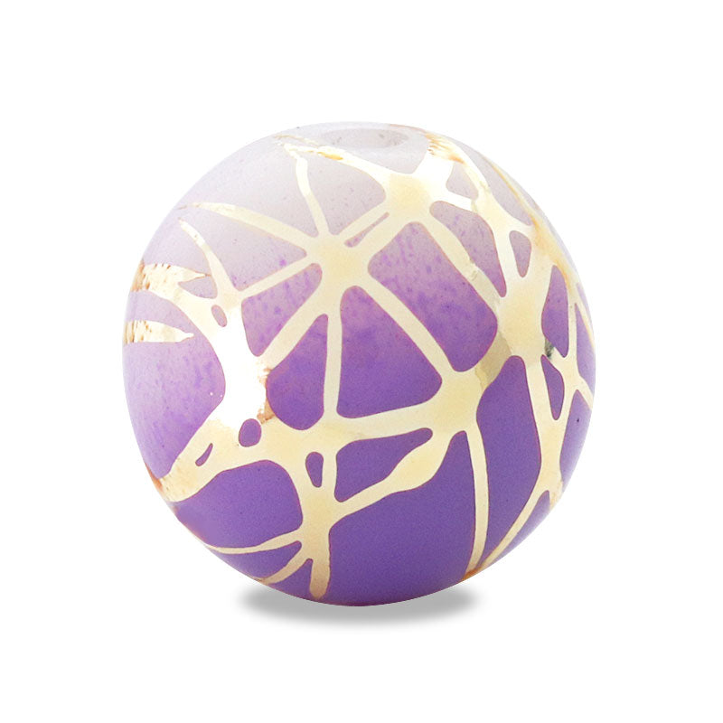 Arabic Beads Gold Line 2 Purple