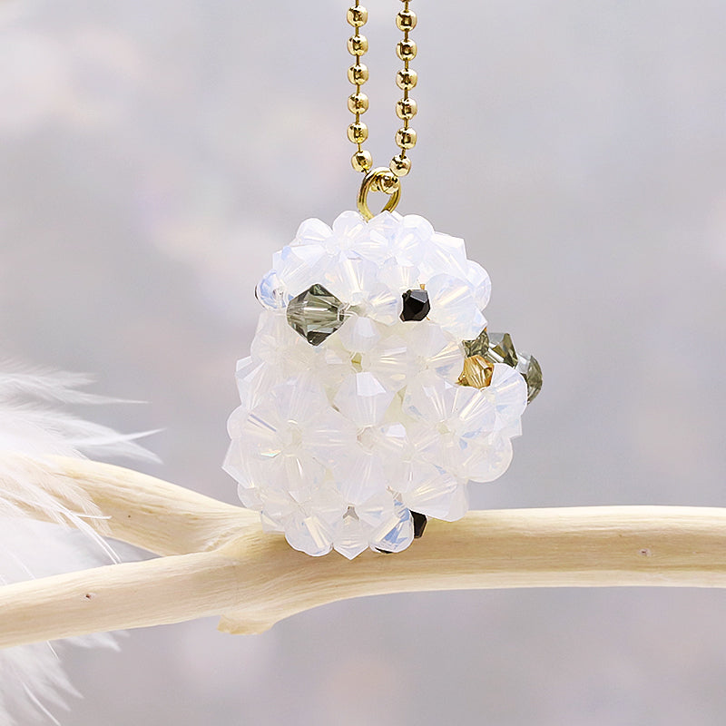 キット 雪の妖精シマエナガのキーホルダー ホワイト(KR1078)