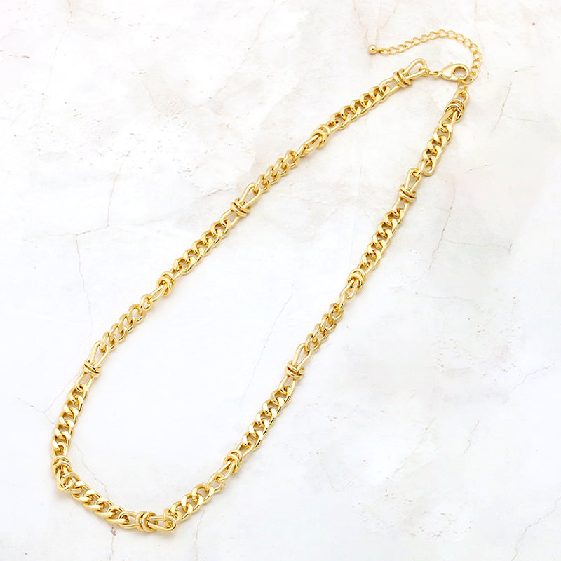 Chain Necklace K-426 (with adjuster) Gold