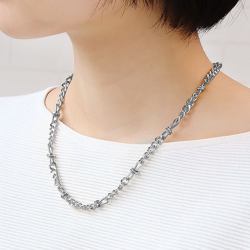 Chain Necklace K-426 (with adjuster) Rhodium color