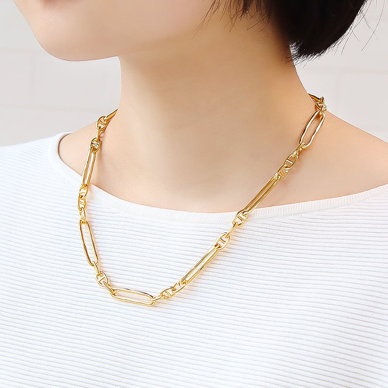 Chain Necklace K-427 (with adjuster) Gold