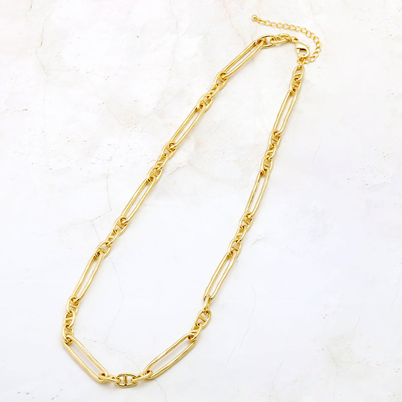 Chain Necklace K-427 (with adjuster) Gold