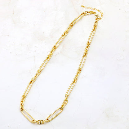 Chain Necklace K-427 (with adjuster) Gold